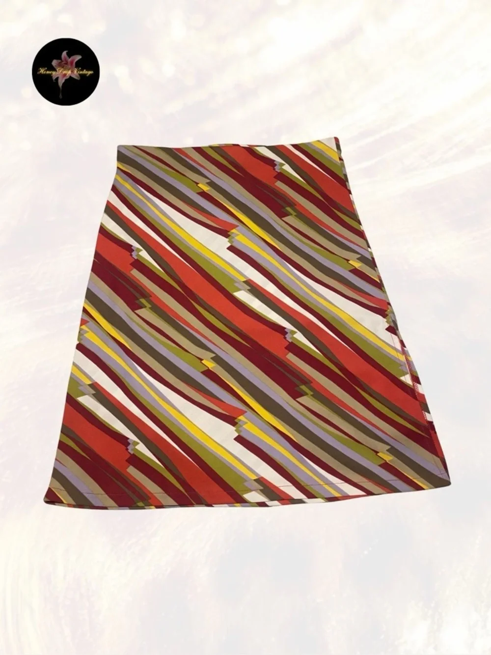 Kenneth Cole Abstract Stripe Skirt